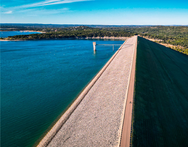 Water Resources at HMT Engineering & Surveying in Central Texas. Image by Central Texas Aerials